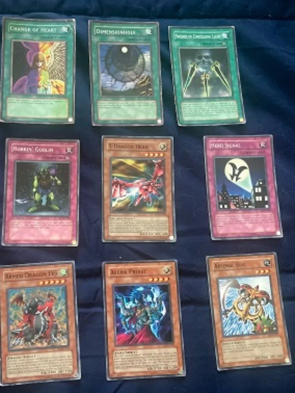 12 Yu-Gi-Oh 1996 Cards of all Kinds